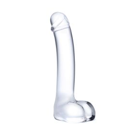 7&quot; Realistic Curved Glass G-Spot Dildo