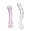 2Pc Double Pleasure Glass Dildo Set