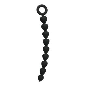 S&M Silicone Anal Beads Black