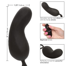 Silicone Remote Rechargeable Curve Black