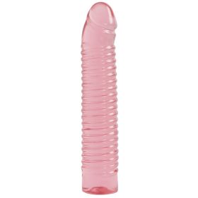 Vivid - 7&quot; Ribbed Jellie - Dong - Tawny Pink