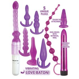 Purple Elite Collection Supreme Anal Play Kit Purple