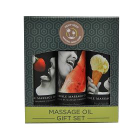 Earthly Body Edible Massage Oil Gift Set Box