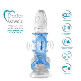 Zinger Dual Vibrating Cock Cage