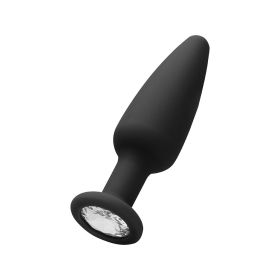 Cone-Shaped Diamond Butt Plug Black