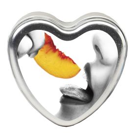 Candle 3 N 1 Heart Edible Peach 4.7 oz.