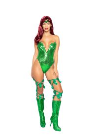 4988-2pc-poison-ivy (Color: Green, size: M)