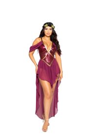 5001-2pc-wine-goddess (Color: Burgundy, size: S)