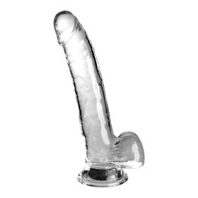 King Cock Clear (size: 9" With Balls Clear)