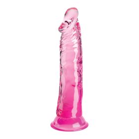 King Cock Clear (size: Clear 8" Pink)