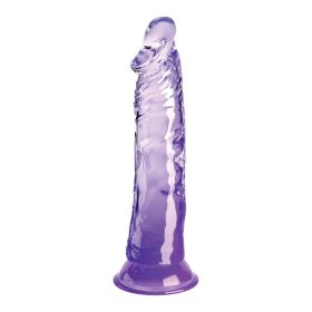 King Cock Clear (size: Clear 8" Purple)