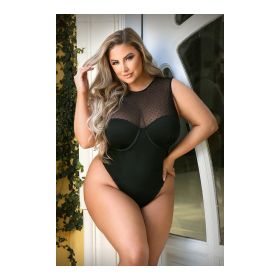 Raven High Neck Bodysuit (size: 3X/4X)