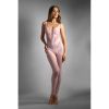 Blush Blossom Footless Bodystocking