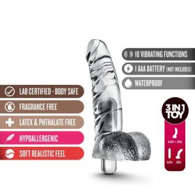 Naturally Yours Vibrating Ding Dong (Color: Clear)