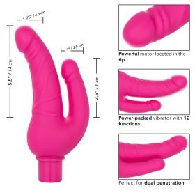 Rechargeable Power Stud Over & Under (Color: Pink)