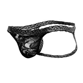 Lace Jockstrap Black (size: L/XL)