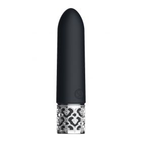 Royal Gems Imperial Rechargeable Silicone Bullet (Color: Black)