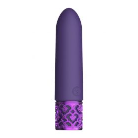 Royal Gems Imperial Rechargeable Silicone Bullet (Color: Purple)