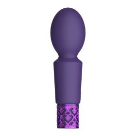 Royal Gems Brilliant Rechargeable Silicone Bullet (Color: Purple)