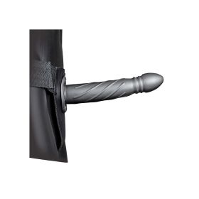 Ouch! Twisted Hollow Strap-On 8" (Color: Gun Metal)