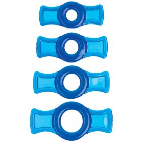 Titanmen - Cock Ring Set (Color: Blue)