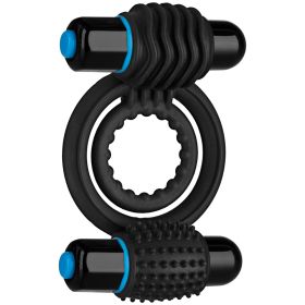 Optimale – Vibrating Double C-Ring (Color: Black)