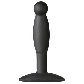 Smooth Mini Anal Plug (Color: Black, size: small)