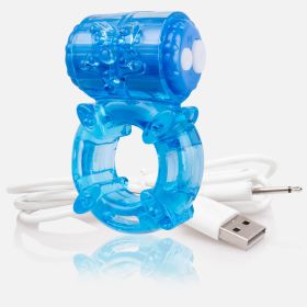 Charged™ BigO® Vibrating Ring (Color: Blue)