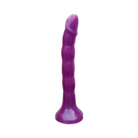 Skinny Me Strap On Dildo With Harness (Color: Purple)