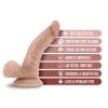 Dr. Skin Dildo With Balls Beige