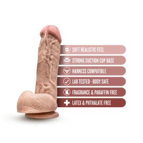 Dr. Skin Dildo With Balls (Color: D Beige)