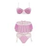 Pink Lady Bra, Skirt & Panty Set