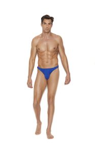 Elegant Moments Men's Snap Closure Thong (Color: Royal Blue, size: S/M)