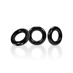 Willy Rings 3-Pack Cockrings (Color: Black)