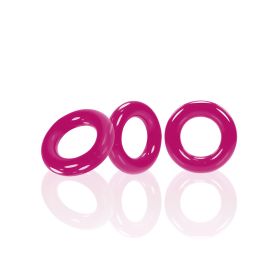 Willy Rings 3-Pack Cockrings (Color: Hot Pink)