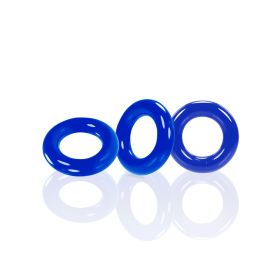 Willy Rings 3-Pack Cockrings (Color: Police Blue)