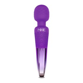 Nixie Rechargeable Wand Massager (Color: Purple)