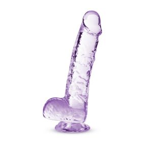 Blush Naturally Yours Crystalline Delight Dildo (Color: Amethyst, size: 6in)