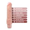 Dr. Skin Silicone Dr. David 8'' Vibrating Dildo Beige