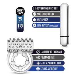 Stay Hard Vibrating  Bull Ring Clear (size: Super)