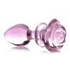 Booty Sparks Pink Rose Glass  Anal Plug