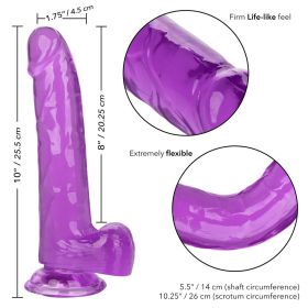 Size Queen 8" Purple (Color: Purple, size: 8 Inch)