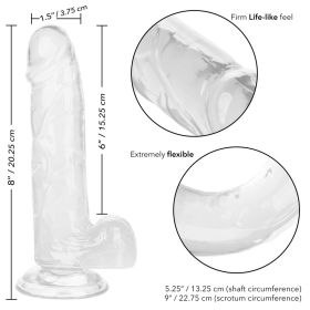 Size Queen 6" Clear (Color: Clear, size: 6 Inch)