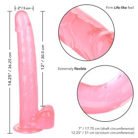 Size Queen 12" Pink (Color: Pink, size: 12 Inch)