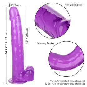 Size Queen 12" Purple (Color: Purple, size: 12 Inch)