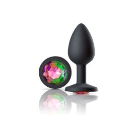 Cloud 9 Gems Black Silicone Anal Plug (size: medium)