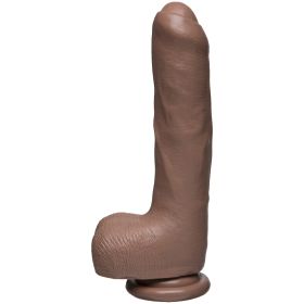 The D - Uncut D  NaturalFeel Uncut DelightWith Balls Firmskyn (Color: Caramel, size: 9 Inch)