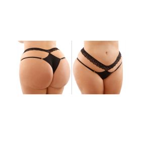 Ren Lace And Microfiber Panty (size: Queen Size)