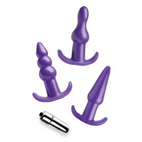 Frisky Thrill Trio Anal Plug Set (Color: Purple)