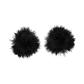 Nipplicious Furball Pasties (Color: Black)